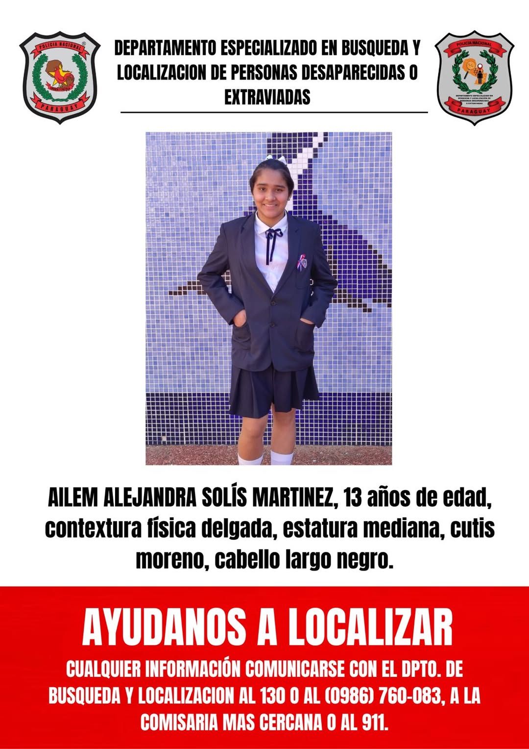 Urgente: Ayuda Ciudadana para Encontrar a Ailem Solís Martínez