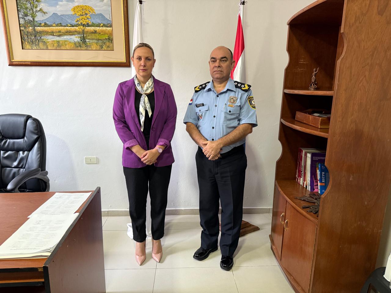 Policía y Ministerio Público coordinan esfuerzos en Cordillera 2025