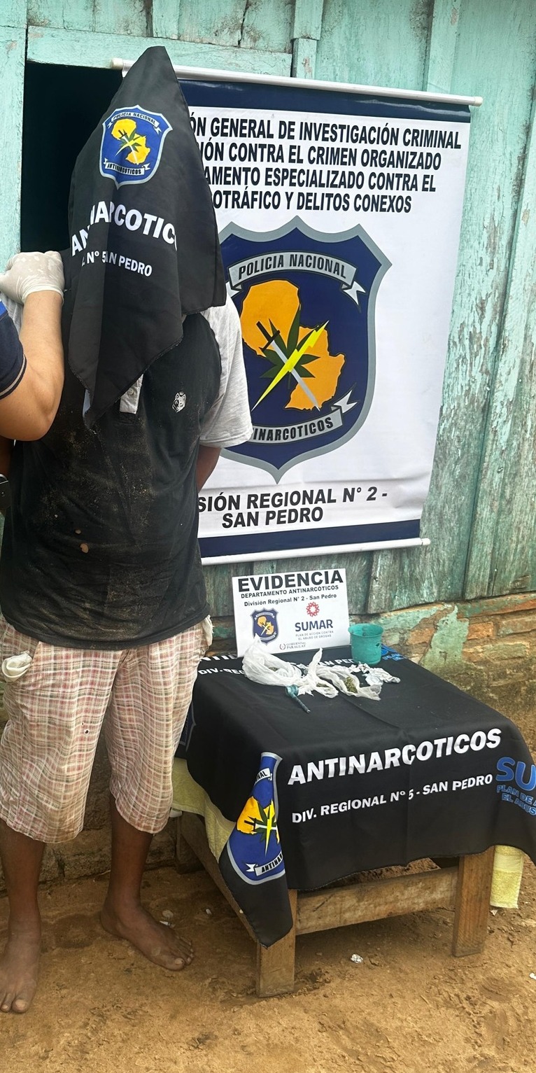 Operativo SUMAR: Detenido y drogas incautadas en allanamiento exitoso.