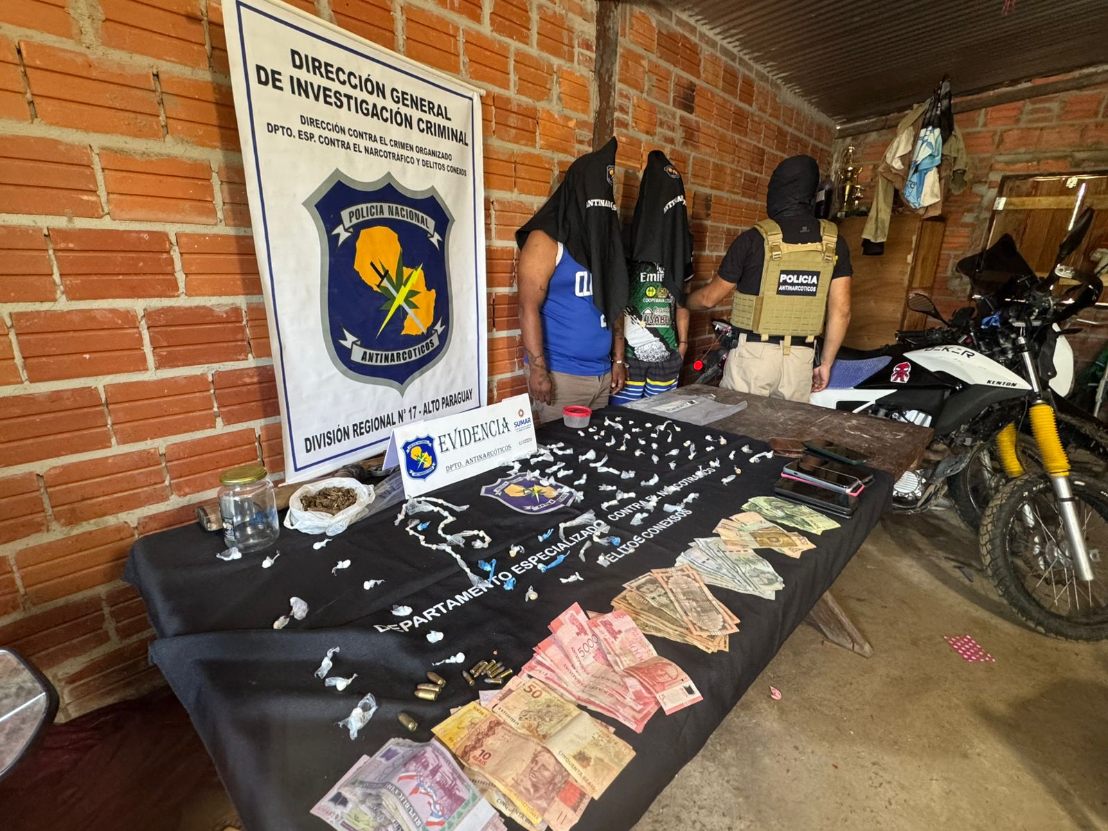 Incautación de Drogas y Detención en Operativo SUMAR, Paraguay