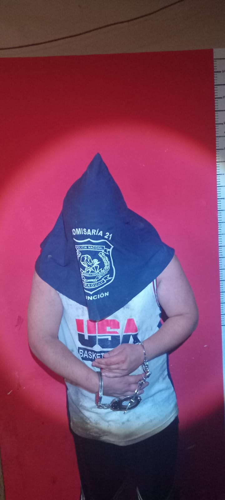 Aprehendida persona en Asunción por presunta violencia intrafamiliar.