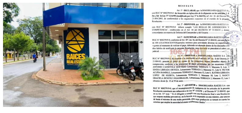 Prácticas Inmobiliarias Abusivas en Pedro Juan Caballero: El Caso de Raíces S.A. y la Defensa de los Consumidores