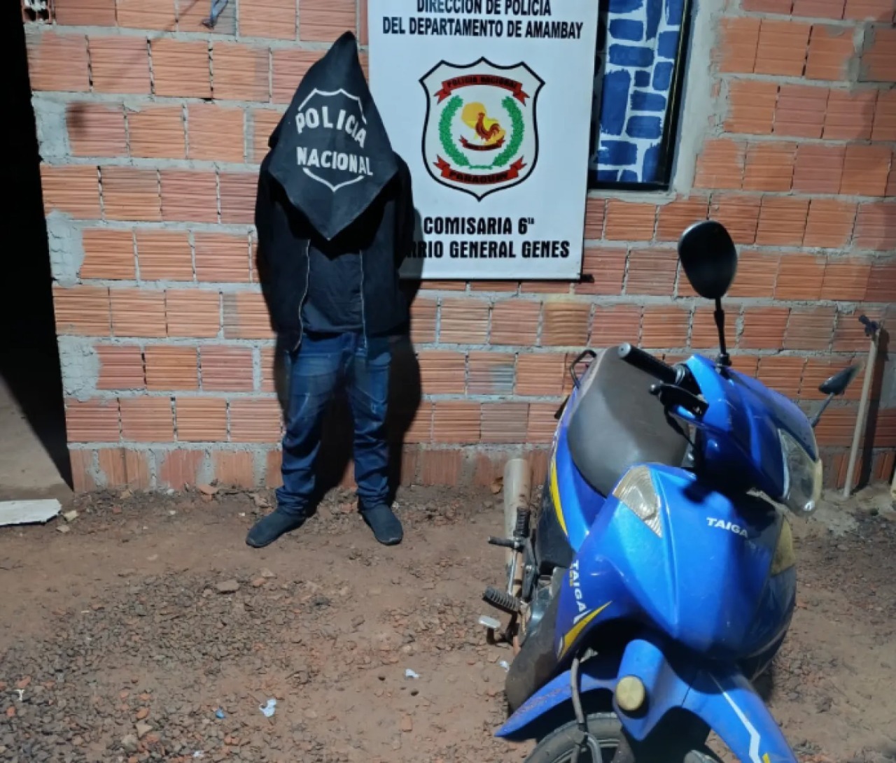 Aprehenden a un hombre por circular con motocicleta hurtada en Pedro Juan Caballero
